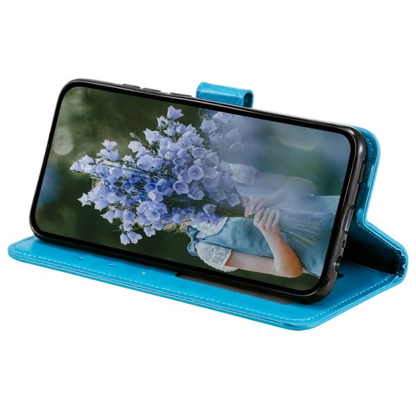 SKALO Sony Xperia 5 IV 5G Mandala Plånboksfodral - Blå