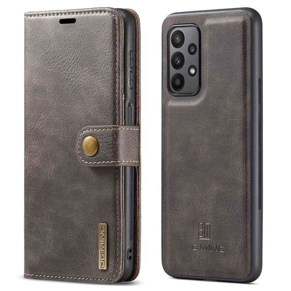 DG MING Samsung A23 5G 2-in-1 magneetti lompakkokotelo - Harmaa