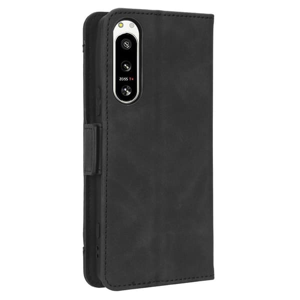 SKALO Sony Xperia 5 IV 5G 6-FACK Plånboksfodral - Svart