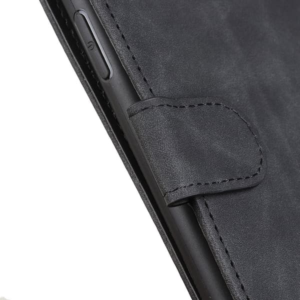 SKALO Sony Xperia 5 IV 5G KHAZNEH Lompakkokotelo PU-nahasta - Musta