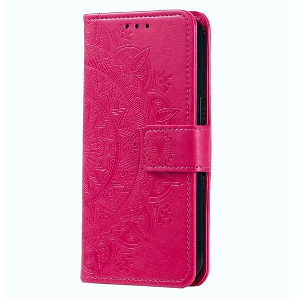 SKALO Sony Xperia 5 IV 5G Mandala Plånboksfodral - Cerise