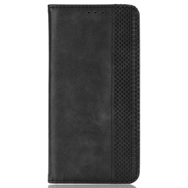 SKALO Motorola Edge 30 Fusion 5G Embossed Premium Plånboksfodral - Svart