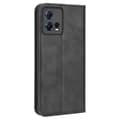 Miniatyrbild 8 av 8: SKALO Motorola Edge 30 Fusion 5G Embossed Premium Plånboksfodral - Svart