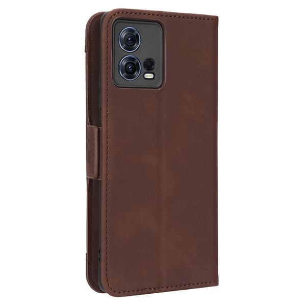 SKALO Motorola Edge 30 Fusion 5G 6-RUM Pungetaske - Brun
