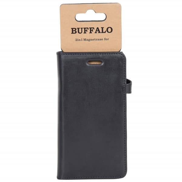 Buffalo Samsung Galaxy S9 Fodral 2in1 Äkta Läder Svart