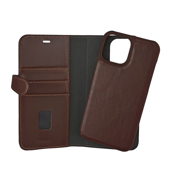 Buffalo iPhone 13 Pro Max Fodral 2in1 Äkta Läder Brun