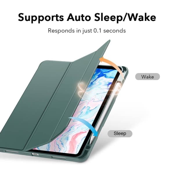 ESR iPad Air 2025-2020 Fodral Rebound Pennhållare Svart