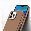 Miniatyrbild 5 av 6: DUX DUCIS iPhone 14 Pro Skal MagSafe Grit Läder Brun
