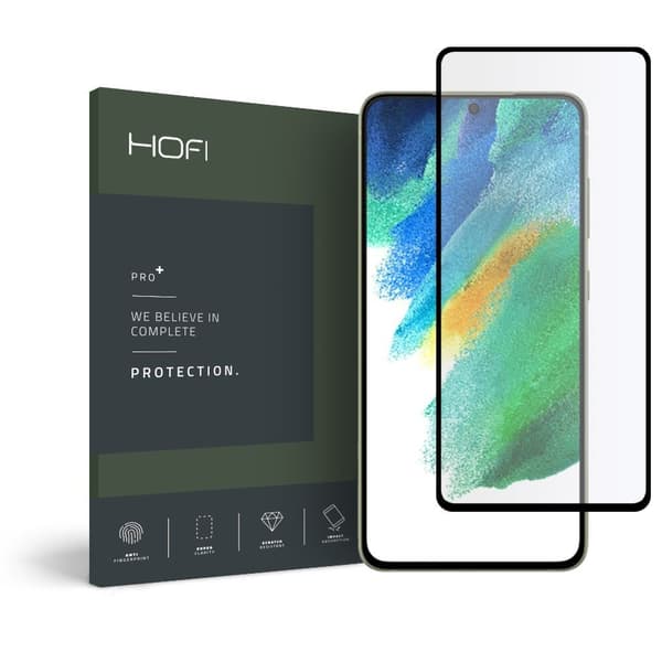 HOFI Galaxy S21 FE Skärmskydd Pro+ Heltäckande Härdat Glas