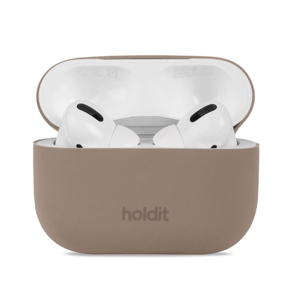 holdit AirPods Pro Nygård Skal Silikon Mocha Brown