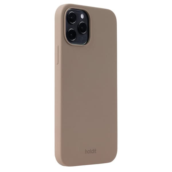 holdit iPhone 12 / 12 Pro Mobilskal Silikon Mocha Brown
