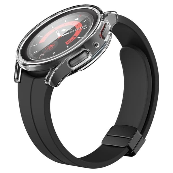 Spigen Galaxy Watch 5 Pro 45mm Skal Thin Fit / Härdat Glas Transparent