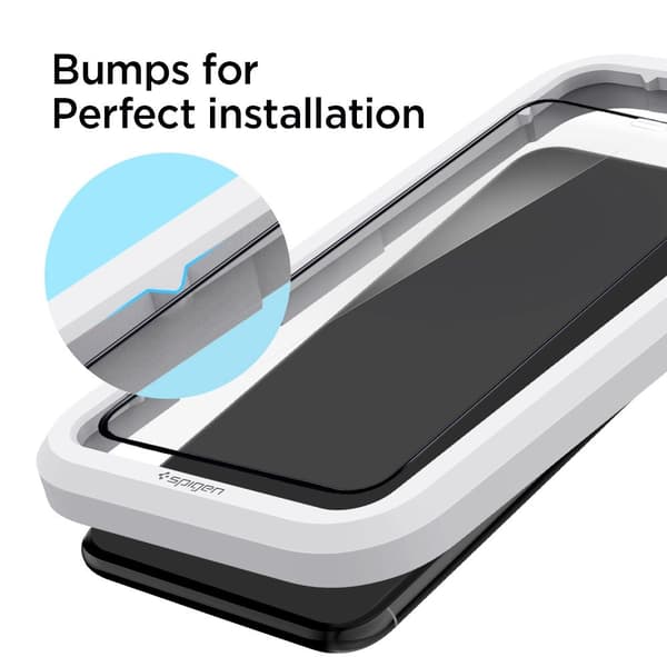 Spigen iPhone 11 / XR ALM Glas FC Heltäckande Skärmskydd
