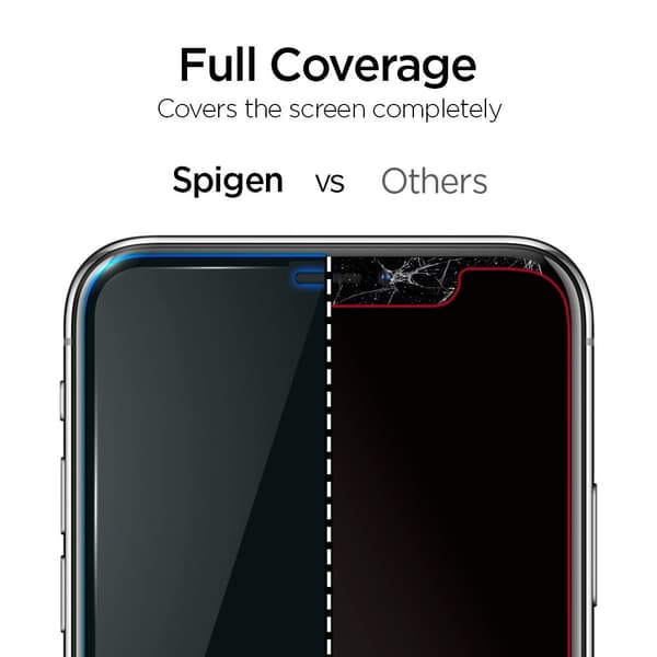 Spigen iPhone 11 / XR ALM Glas FC Heltäckande Skärmskydd