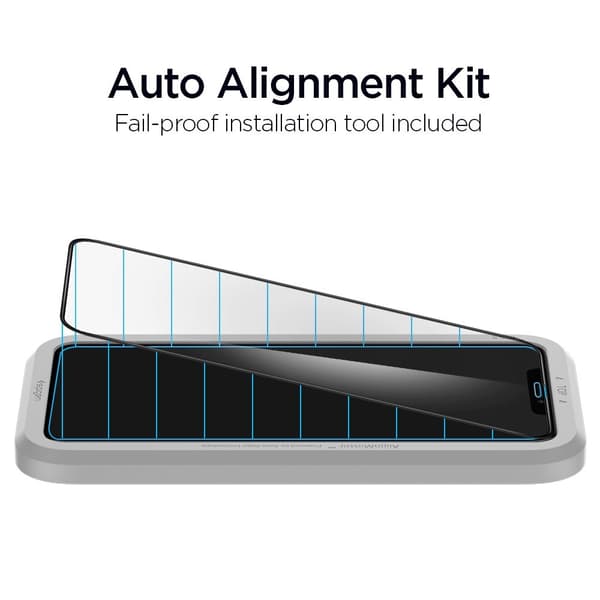 Spigen iPhone 11 / XR ALM Glas FC Heltäckande Skärmskydd