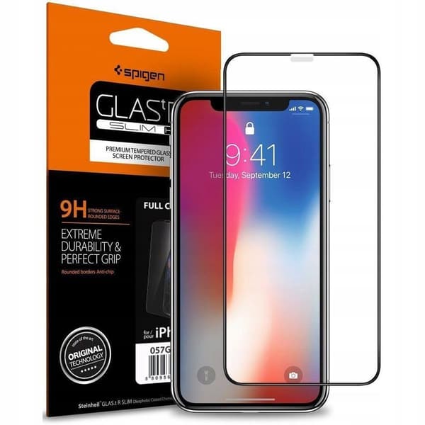 Spigen iPhone 11 / XR Skärmskydd Glass FC Härdat Glas