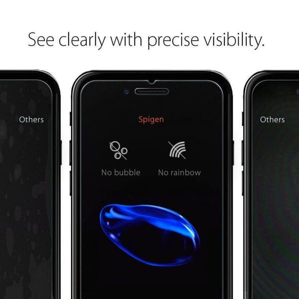 Spigen iPhone 7/8/SE Skärmskydd Slim Glas.tR Härdat Glas