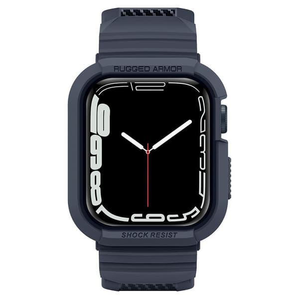Spigen Apple Watch 44/45 mm Skal/Armband Rugged Armor 'Pro' Charcoal Grey