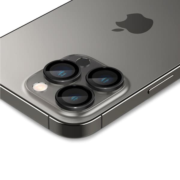 Spigen iPhone 14 Pro/Pro Max/15 Pro/Pro Max 2-PACK Optik.tR "Ez Fit" Linsskydd