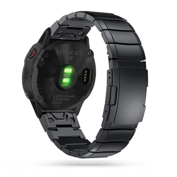 Tech-Protect Garmin Fenix 3/5X/6X/7X Armband Stainless Svart