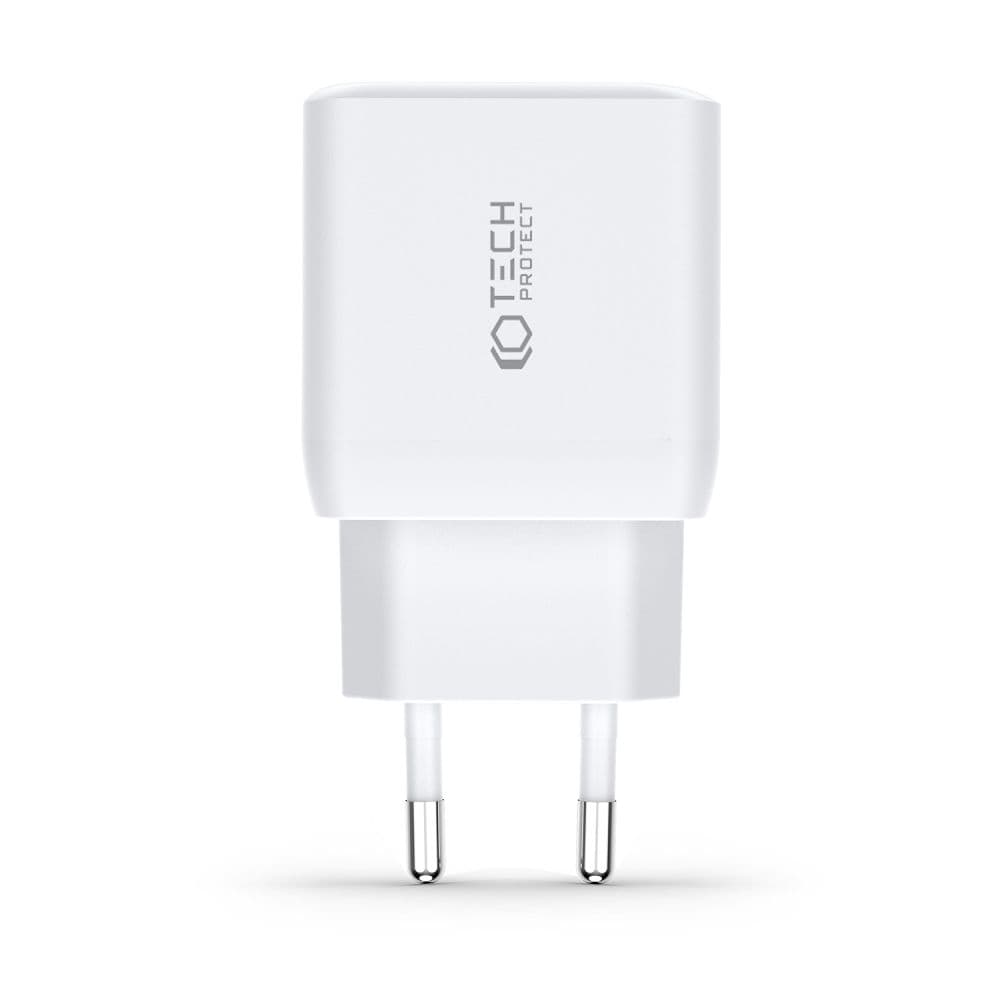 Tech-Protect 35W 2x USB-C PD Väggladdare Svart