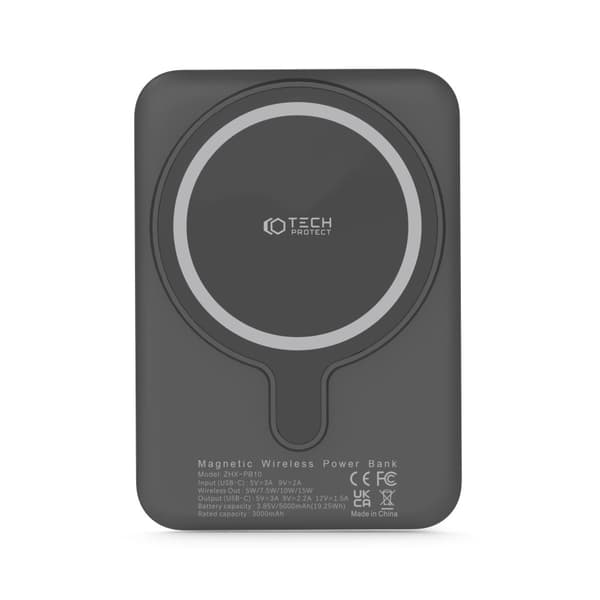 Tech-Protect 5000 mAh MagSafe Powerbank LifeMag Svart