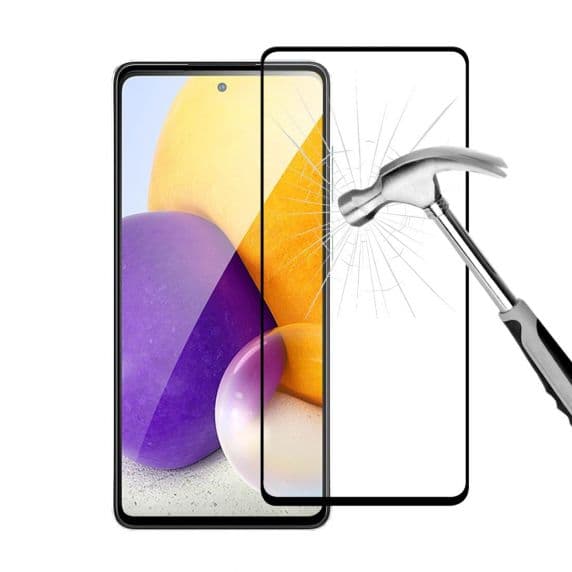Skärmskydd Samsung Galaxy A53 5G – 3D Härdat Glas Svart (miljö)
