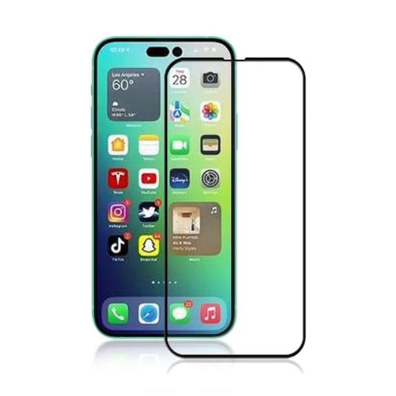 Skärmskydd iPhone 14 Pro Max i 3D Härdat Glas – Svart