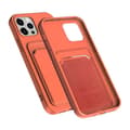 Miniatyrbild 4 av 5: iPhone 14 Pro Max Silikonskal med Korthållare – Orange