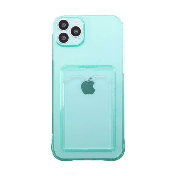 iPhone 14 Pro Max Shockproof Skal med Korthållare – Grön