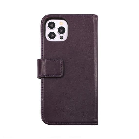 iPhone 14 Pro Max Plånboksfodral i Läder – Lila