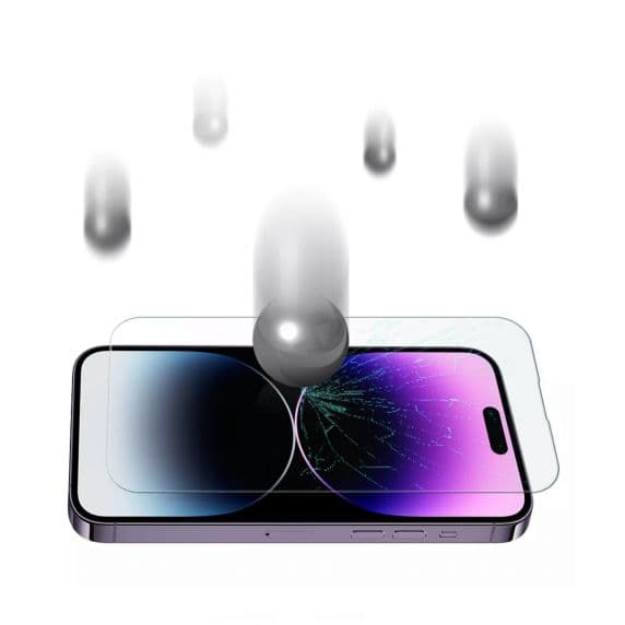 iPhone 14 Pro Skärmskydd i Härdat Glas 0.2mm (miljö)