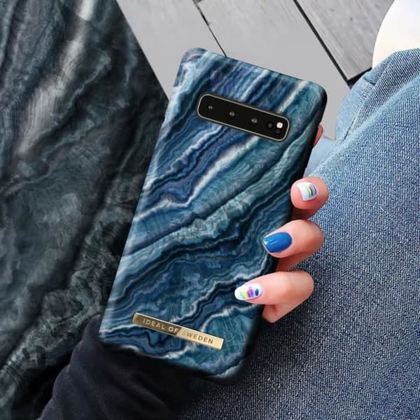 Samsung Galaxy S10 Magnetic Trend Case Indigo Swirl Ideal of Sweden Blue