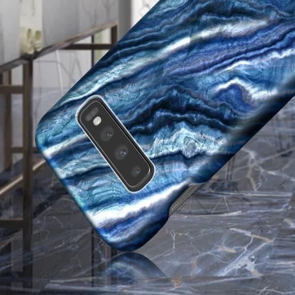 Samsung Galaxy S10 Magnetic Trend Case Indigo Swirl Ideal of Sweden Blue