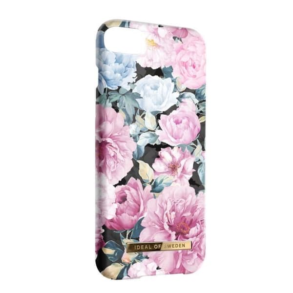 Coque iPhone SE 2022, 2020, 8, 7, 6S, 6 - Ideal of Sweden - Pionträdgård - Rigid - Rosa - Trådlös laddning QI