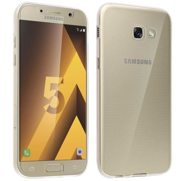 Pack 360 Skyddsfodral + Transparent härdat glasfilm för Samsung Galaxy A5 2017