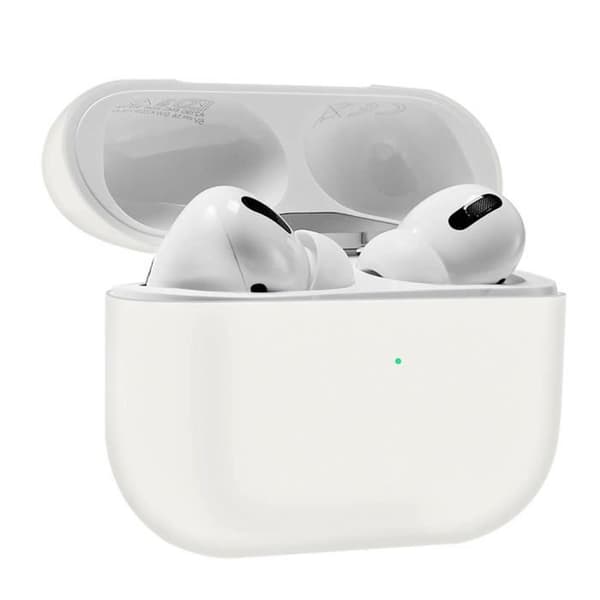 Étui AirPods Pro - AVIZAR - Silikon med mjuk känsla - Matt effekt - Qi-kompatibel - Vit