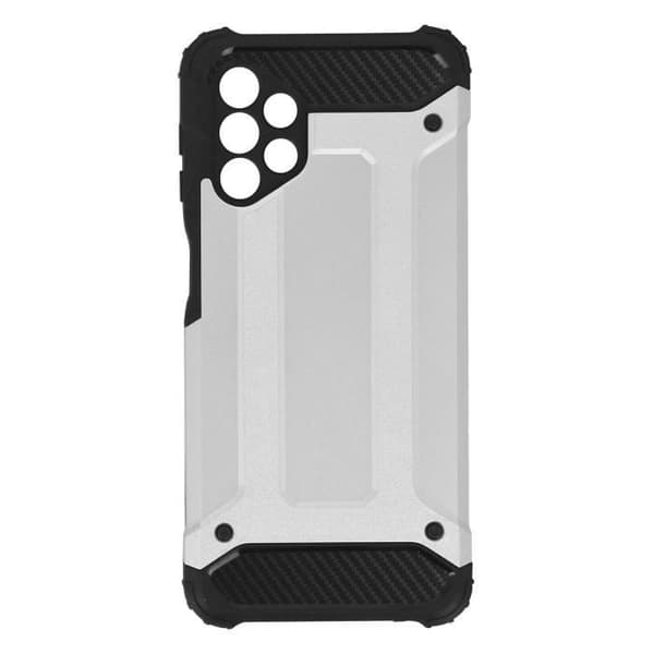 Skyddande skal - AVIZAR - Samsung A32 5G - Hybrid design med relief - Silver - Stötskydd upp till 1,80m
