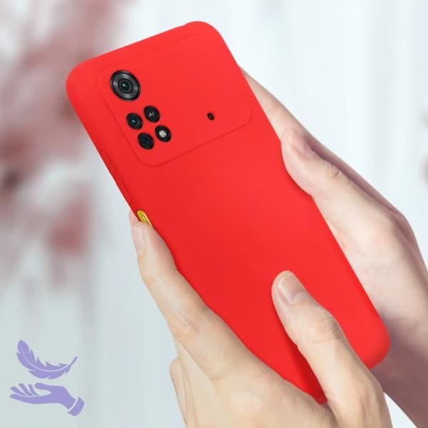 Skyddsskal - Xiaomi - Poco M4 Pro 4G - Semi-stivt - Röd - Soft-touch