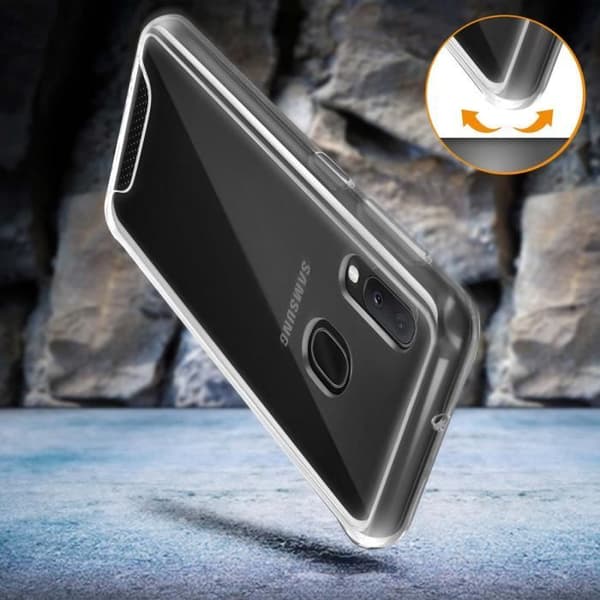 Coque - Samsung - Galaxy A20e - Antichock - Transparent - Kristall