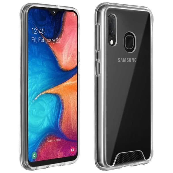 Coque - Samsung - Galaxy A20e - Antichock - Transparent - Kristall