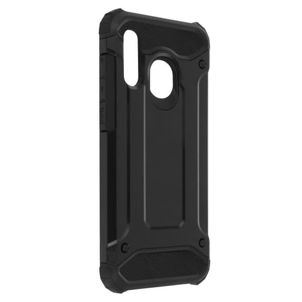 Fodral till Samsung Galaxy A40 Hybrid Design Relief Fall Protection Defender II Svart