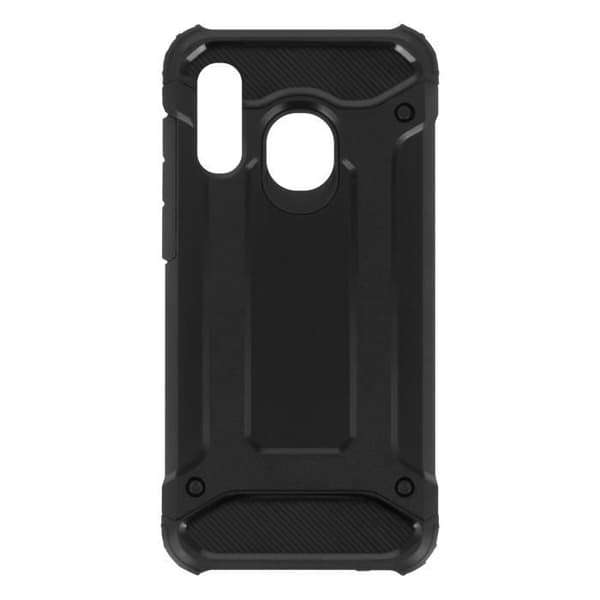 Fodral till Samsung Galaxy A40 Hybrid Design Relief Fall Protection Defender II Svart