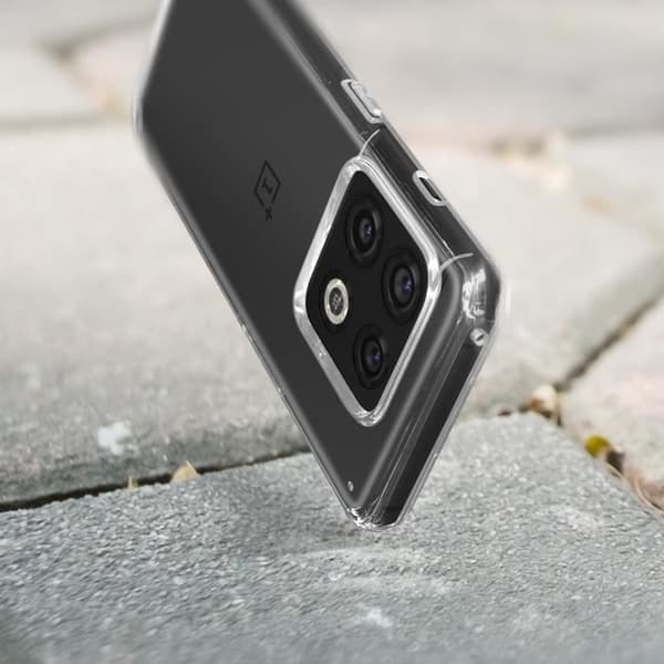 Bakskydd - IMAK - OnePlus 10 Pro - Transparent - Flexibel - Förstärkta hörn
