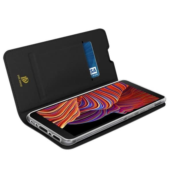 Fodral till Samsung Galaxy Xcover 5 - DUX DUCIS - Korthållare och stativfunktion - Svart