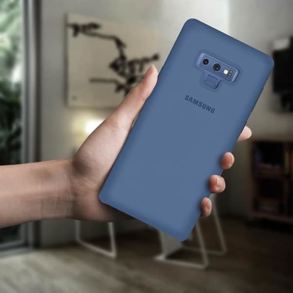 Coque - Samsung - Galaxy Note 9 - Silikon - Soft Touch - Svart/Blå