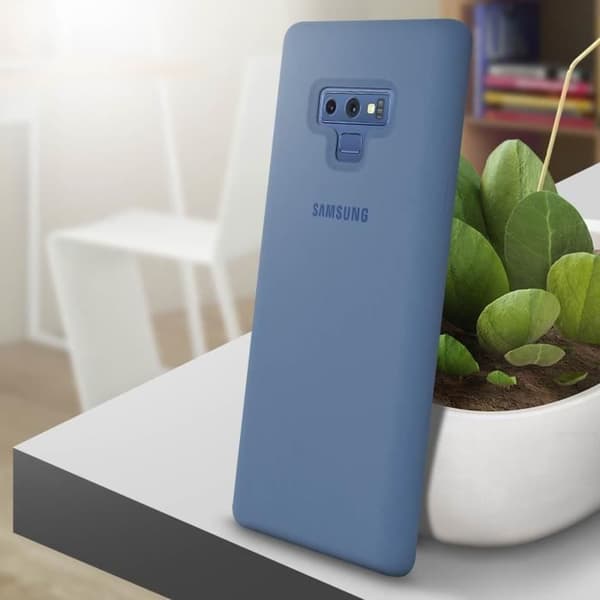 Coque - Samsung - Galaxy Note 9 - Silikon - Soft Touch - Svart/Blå