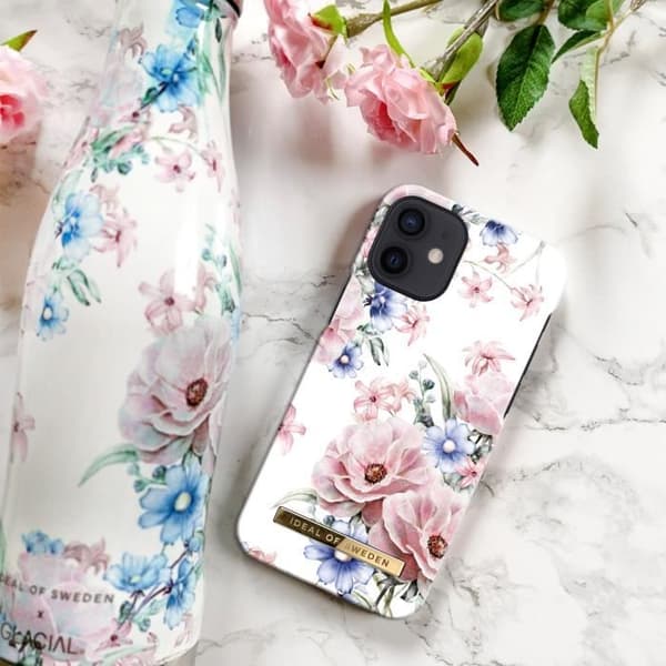 Coque iPhone 12/12 Pro - IDEAL OF SWEDEN - Floral Romance - Rose - Hård - Kompatibel med trådlös QI-laddning