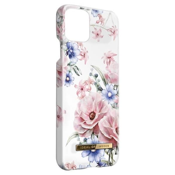 Coque iPhone 12/12 Pro - IDEAL OF SWEDEN - Floral Romance - Rose - Hård - Kompatibel med trådlös QI-laddning