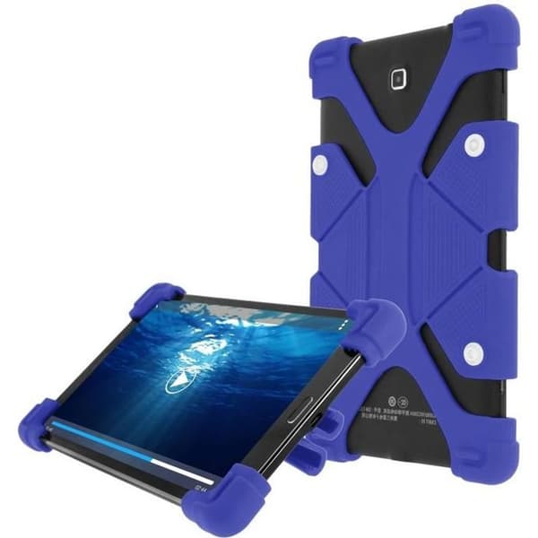 Tablettfodral 7,9 till 9 tum Universal Bumper Silicone Gel blått lägesstöd